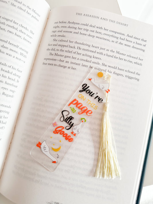 You’re on this page silly goose bookmark