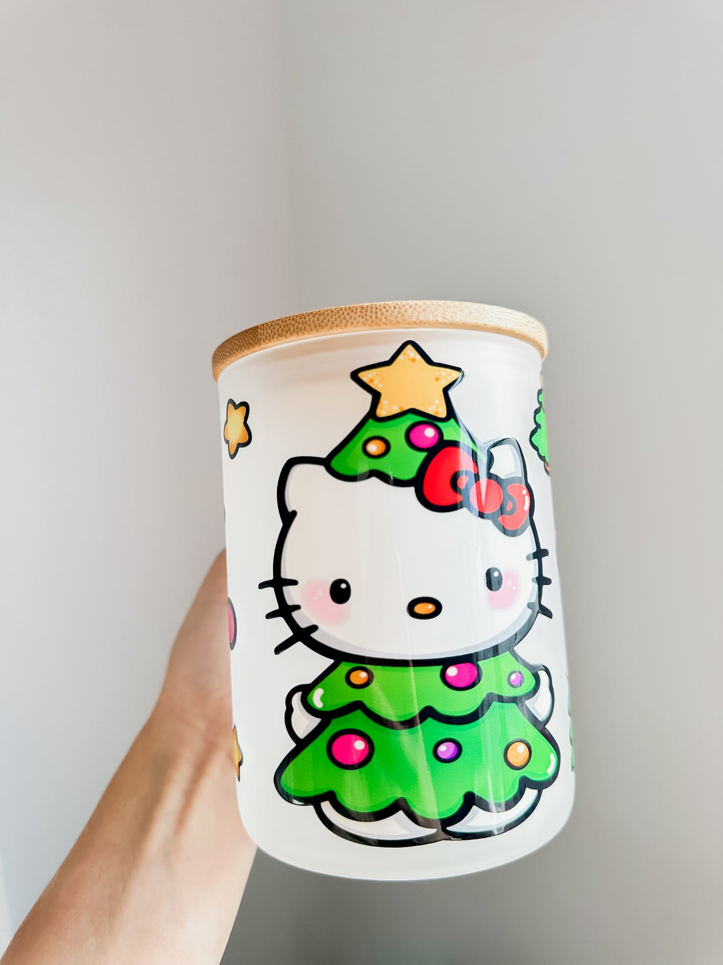 Kitty Christmas tree mug