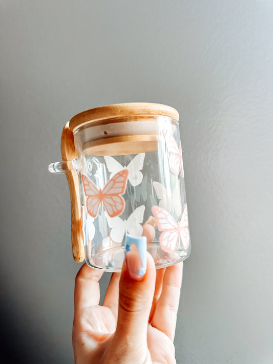 Butterfly mini glass jar 2.0