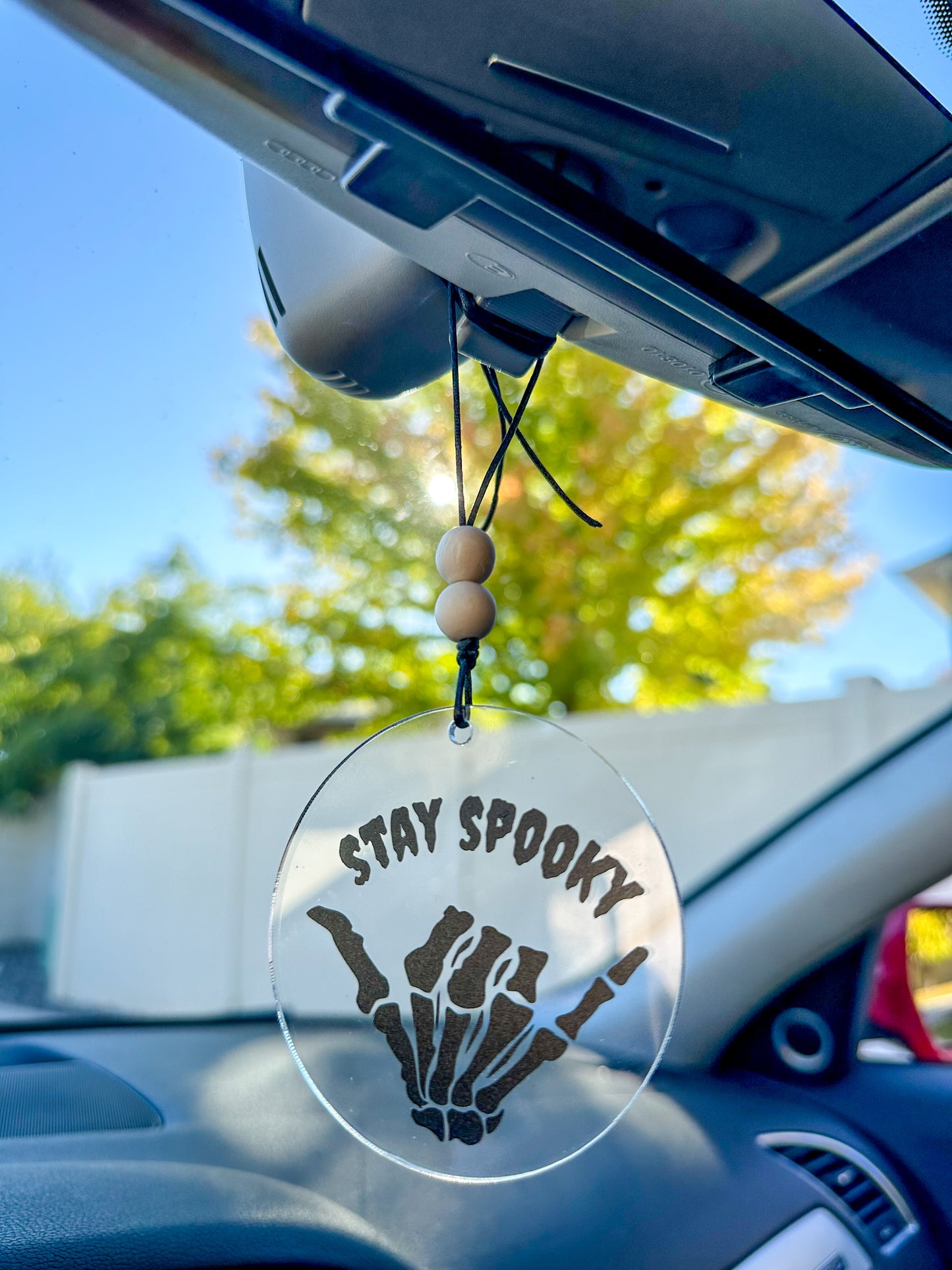 Stay spooky car hanger