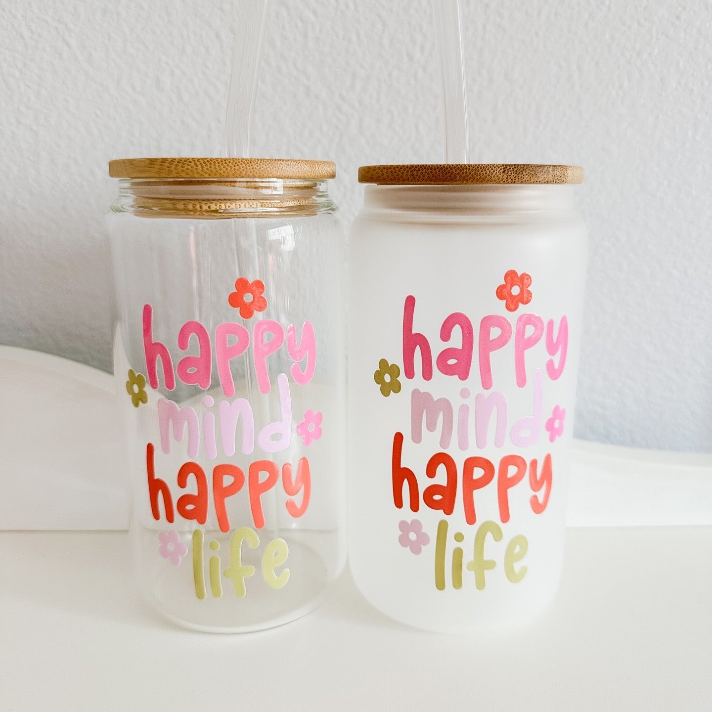 Happy mind happy life cup