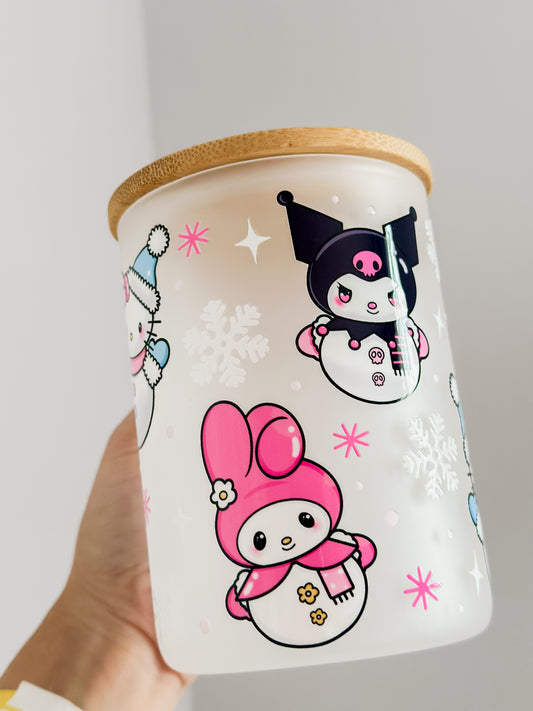 Kawaii snowman mug