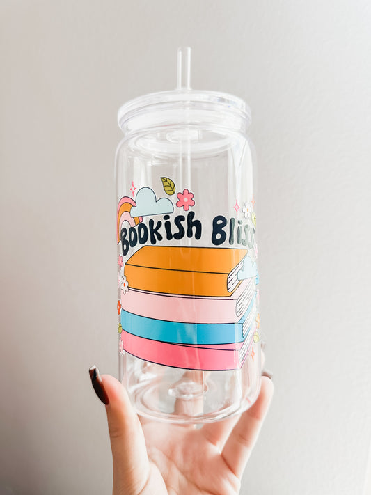 Bookish bliss acrylic cup