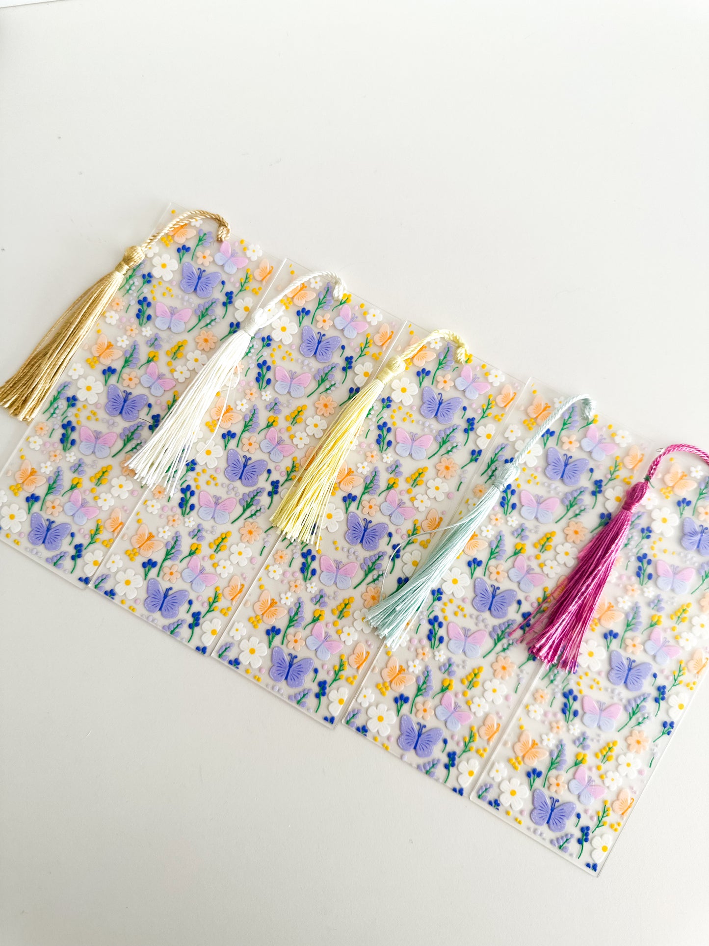 Spring butterfly bookmark