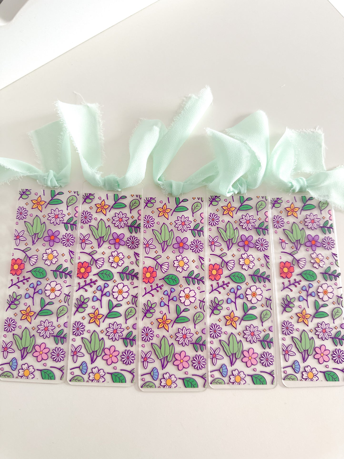 Spring plants and flowers bookmark