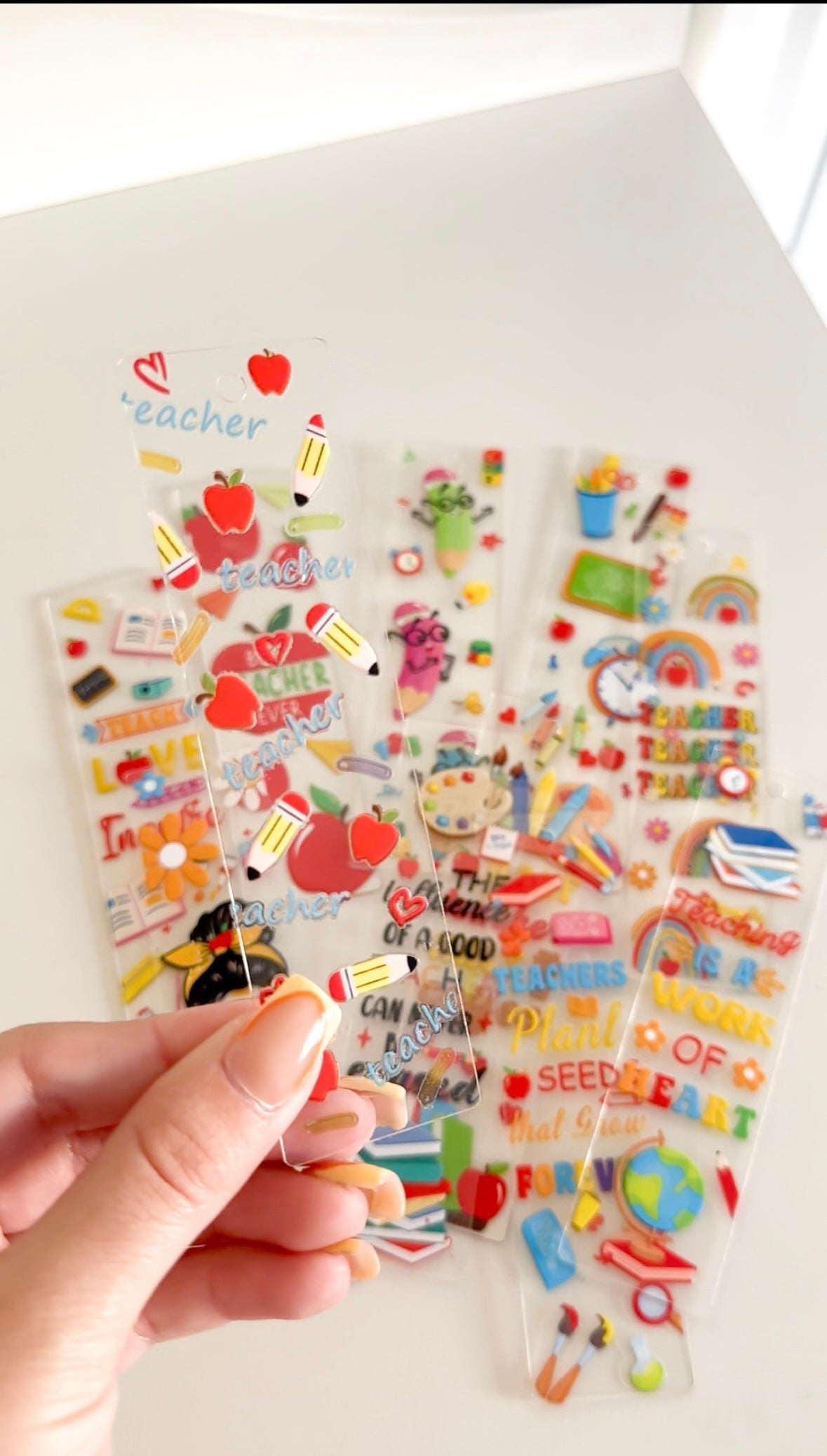 Teacher appreciation bookmark