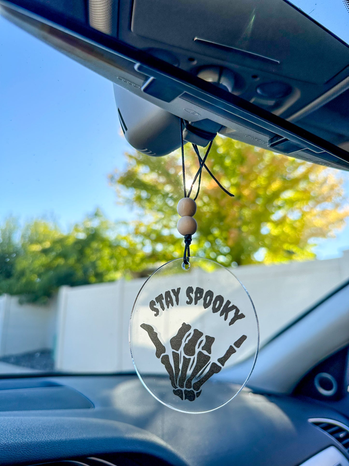 Stay spooky car hanger