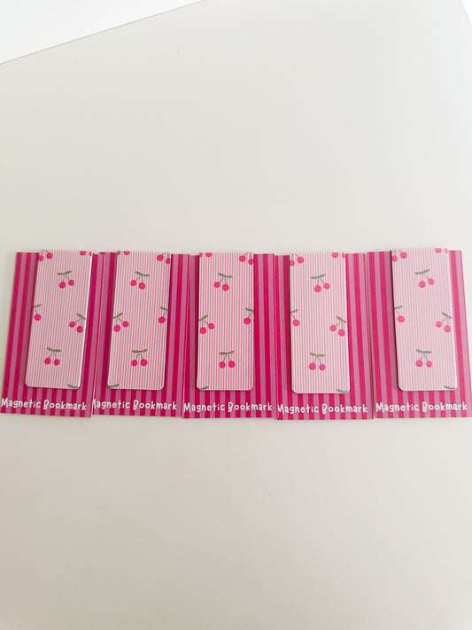 Cherry magnetic bookmark