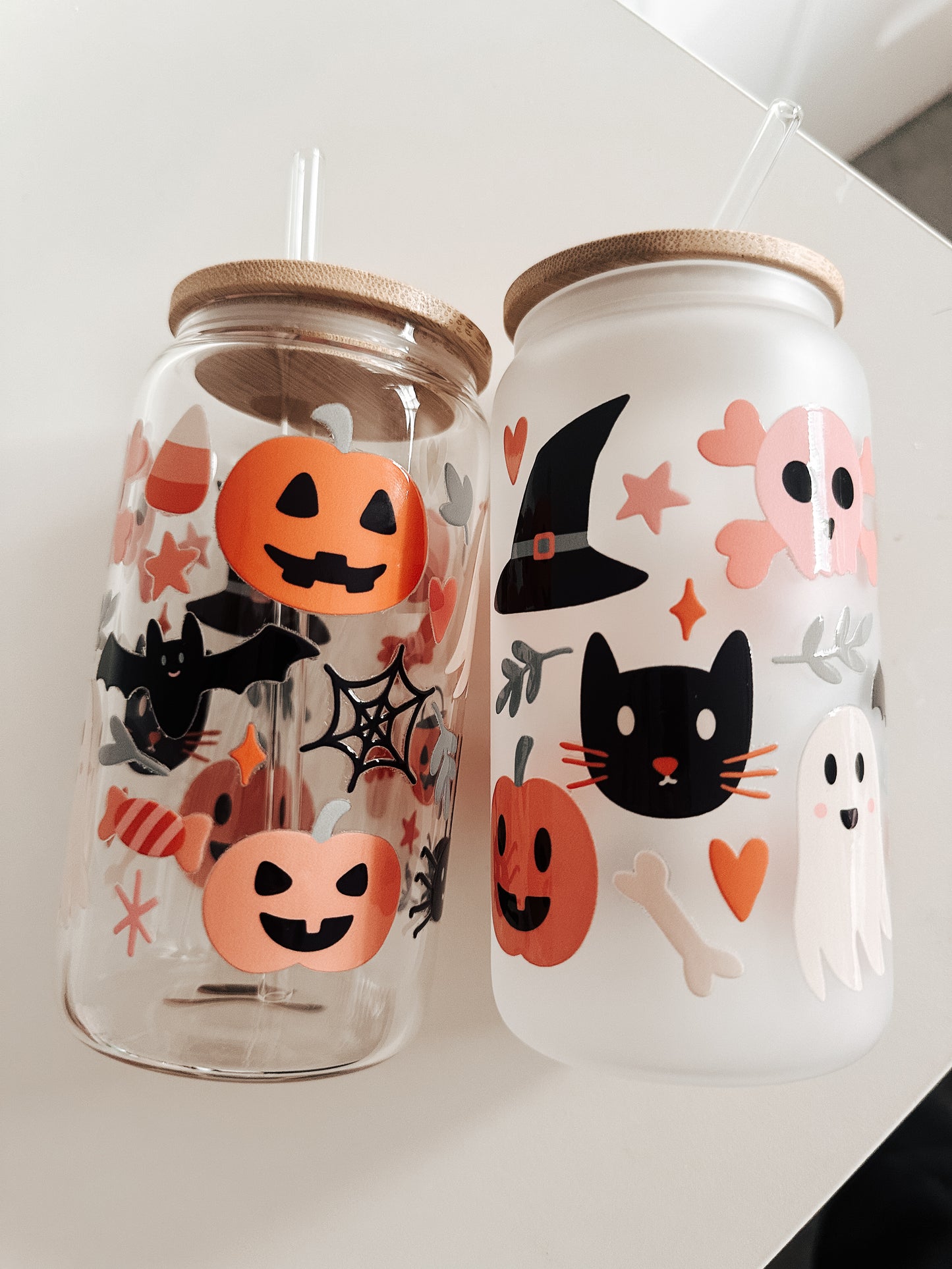 Halloween season glass cup