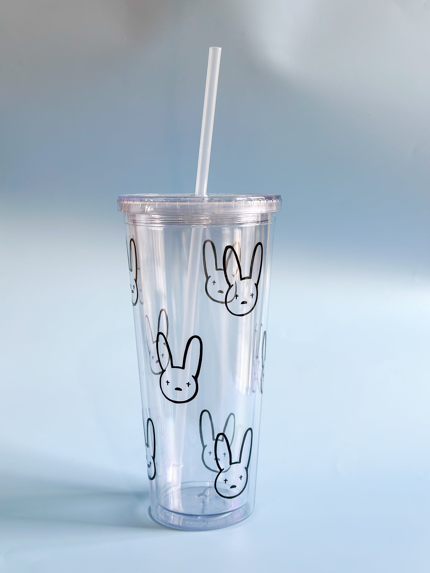 Clear bad bunny cup