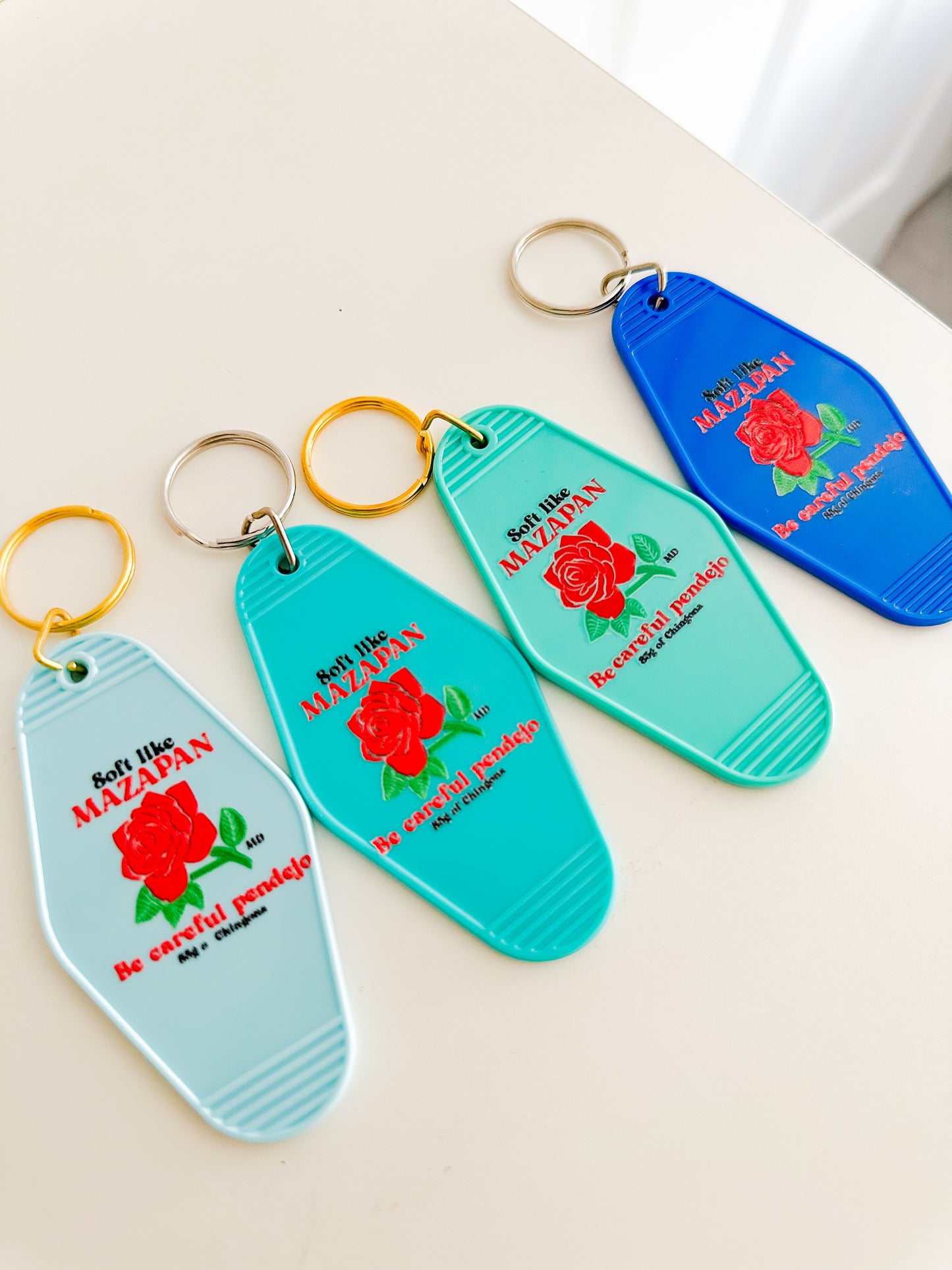 Soft like mazapán motel Keychain