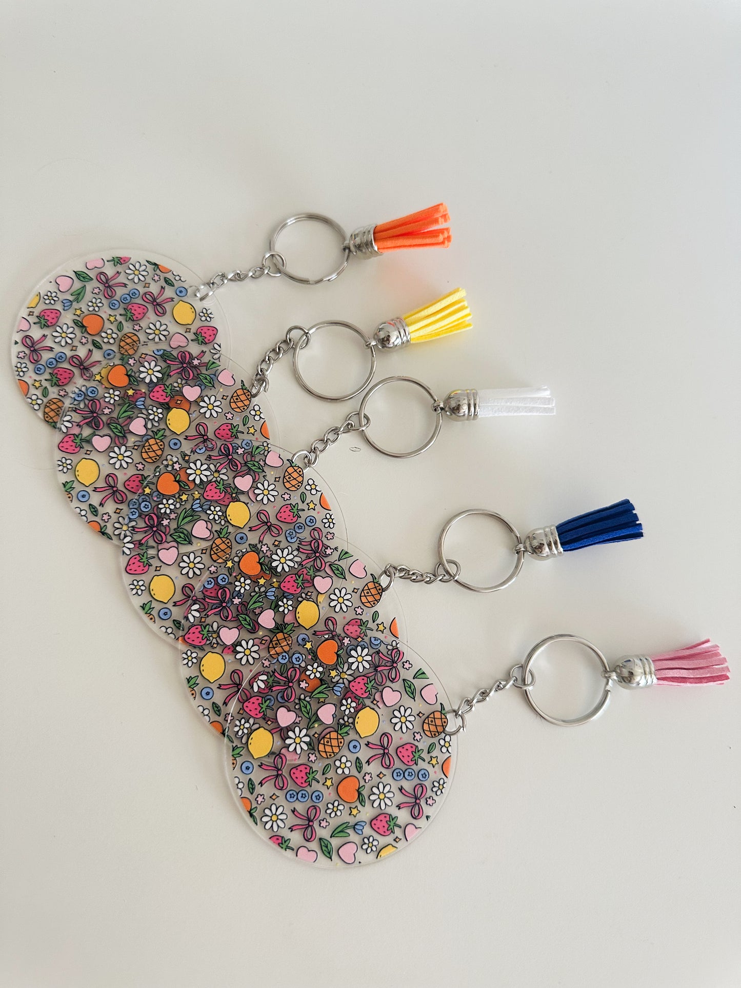 Fruity acrylic keychain