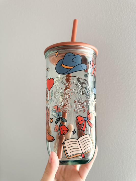 Cowgirl book girly starbs cup