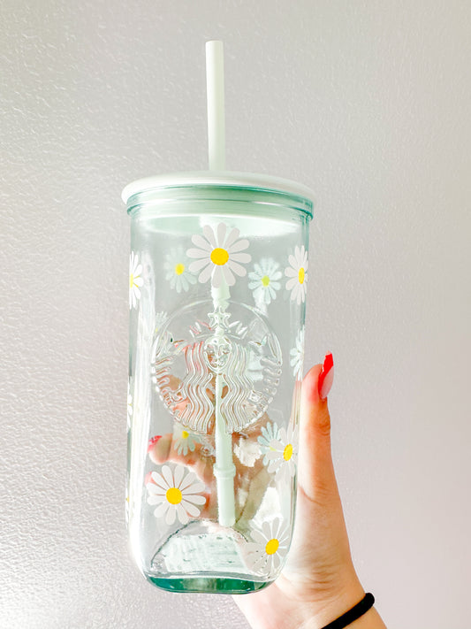 Daisy glass starbs cup