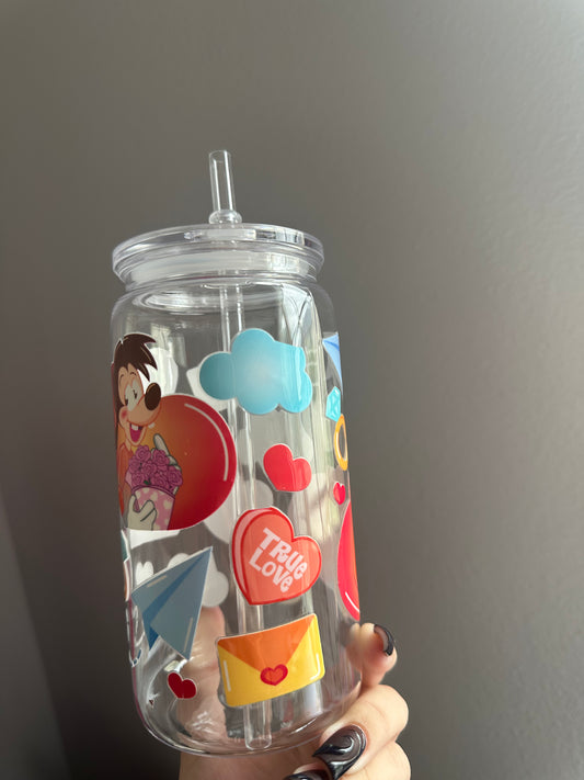 Max & Roxanne valentines acrylic cup