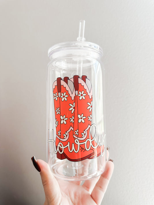 Howdy acrylic cup
