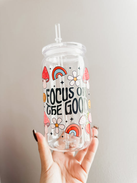Focus on be good acrylic cup