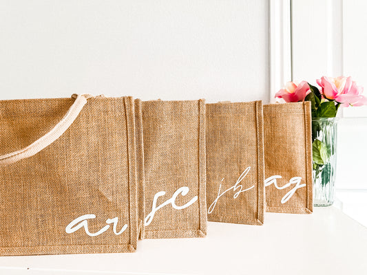 Jute tote bag