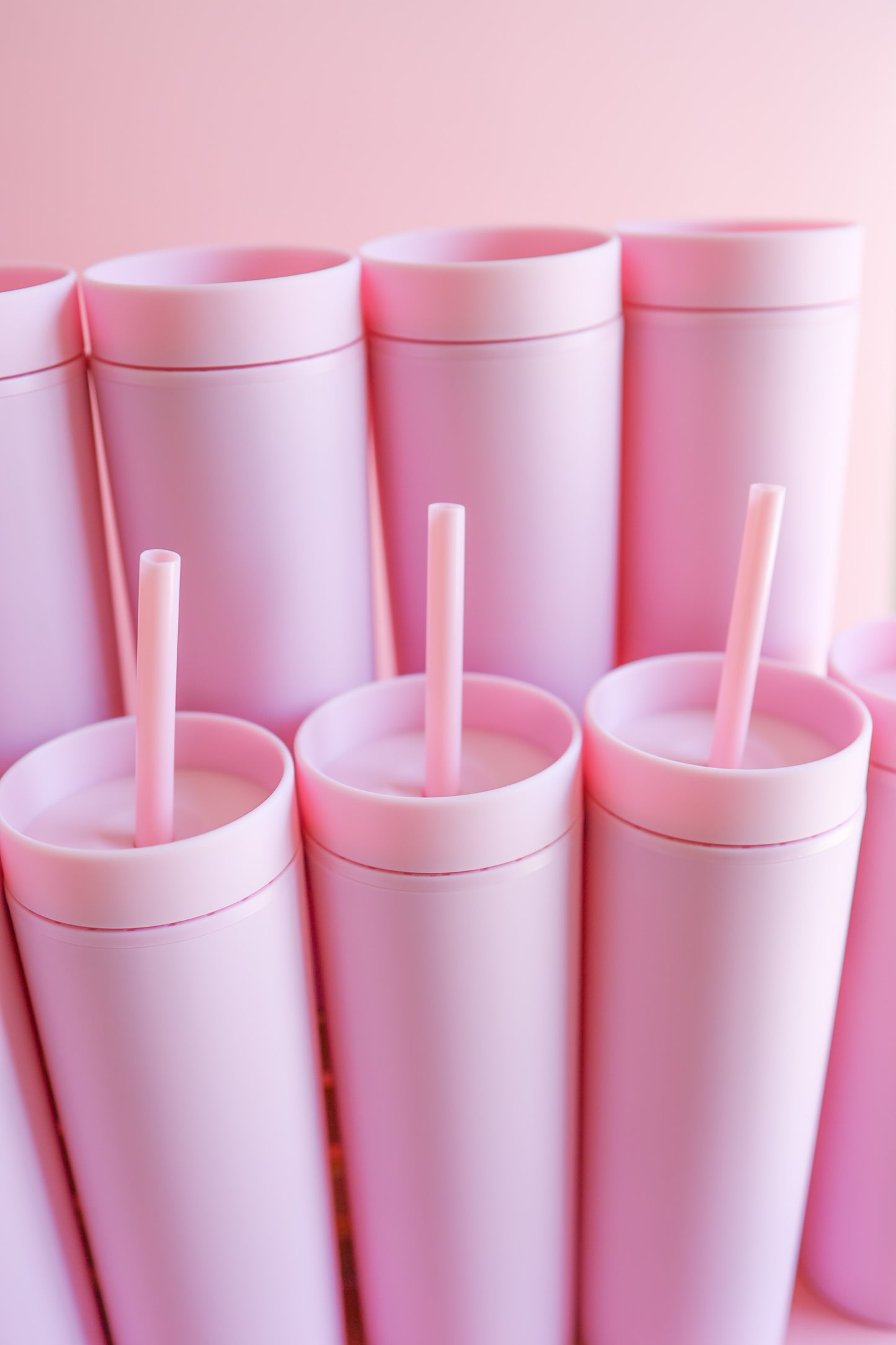 Pastel Pink Skinny tumbler