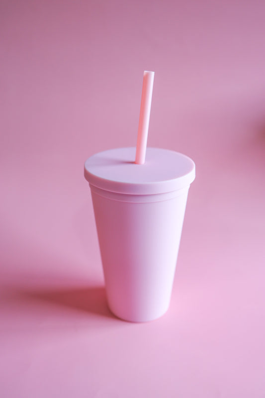 Pastel pink 16oz classic tumbler