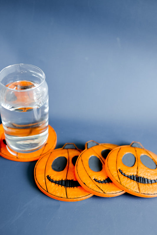 Pumpkin coasters