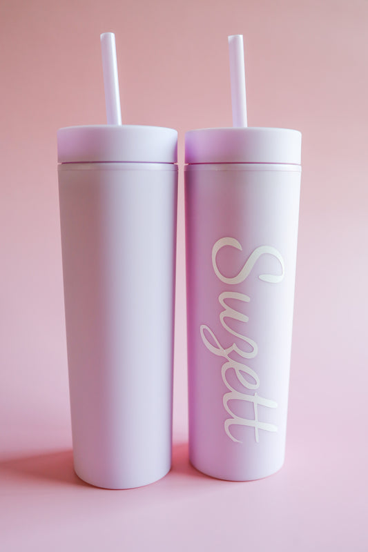 Pastel purple Skinny tumbler