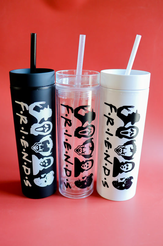 Halloween friends tumbler