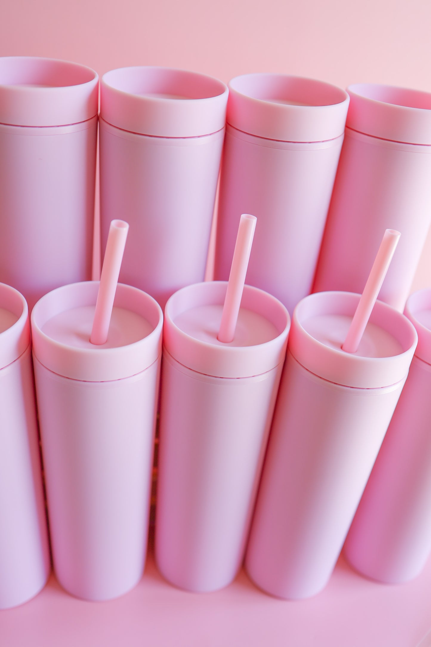 Pastel Pink Skinny tumbler