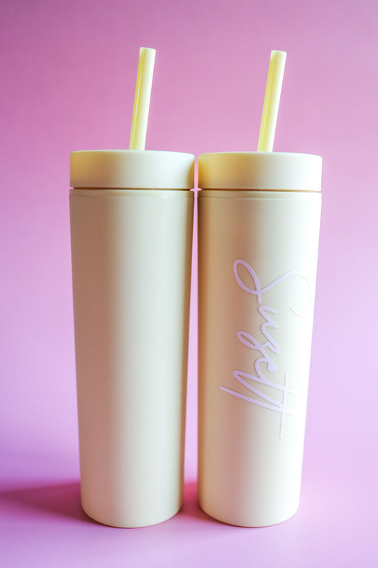 Yellow Skinny Tumbler